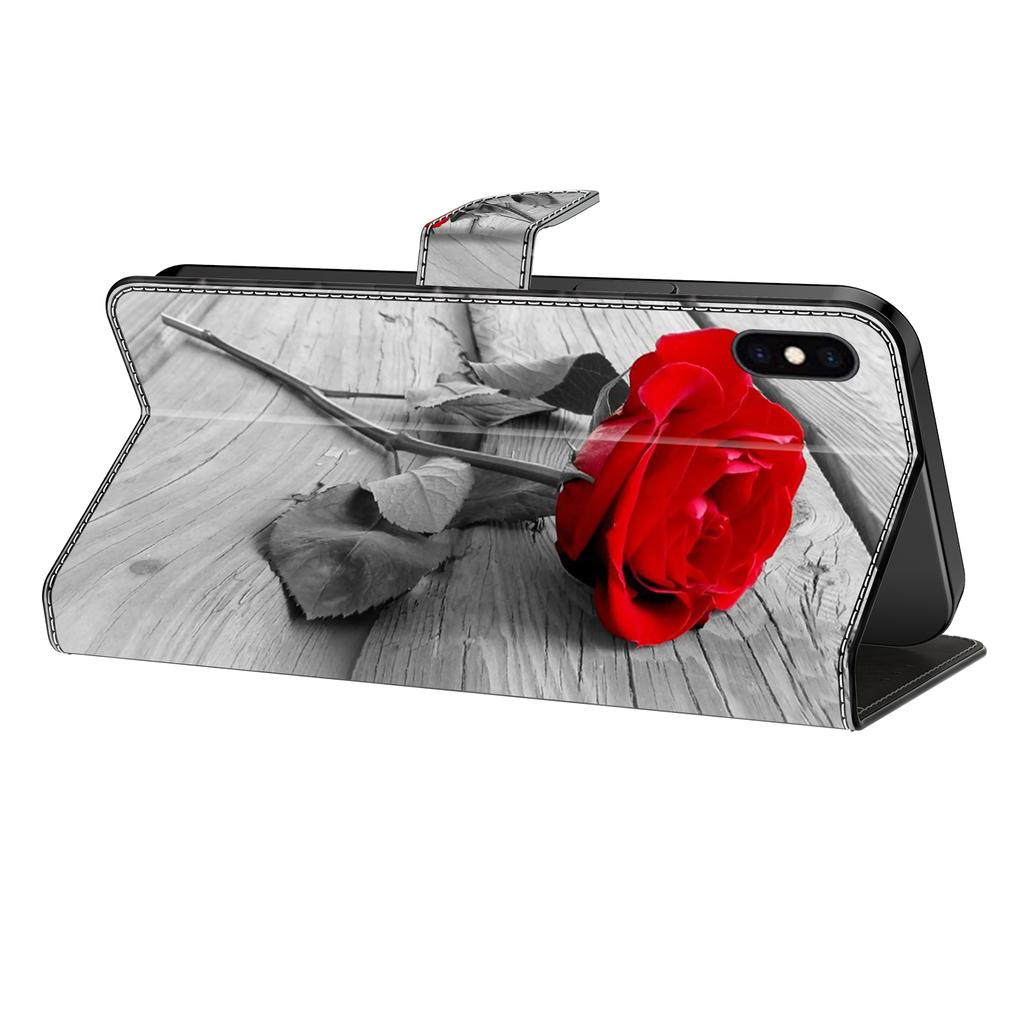 Чехол-кошелек с держателем для карт, чехол из искусственной кожи с цветочным принтом, подставка, ремешок на запястье, противоударный чехол для Samsung Galaxy S24 S23 S22 Plus Ultra A15 A05S A24 A34