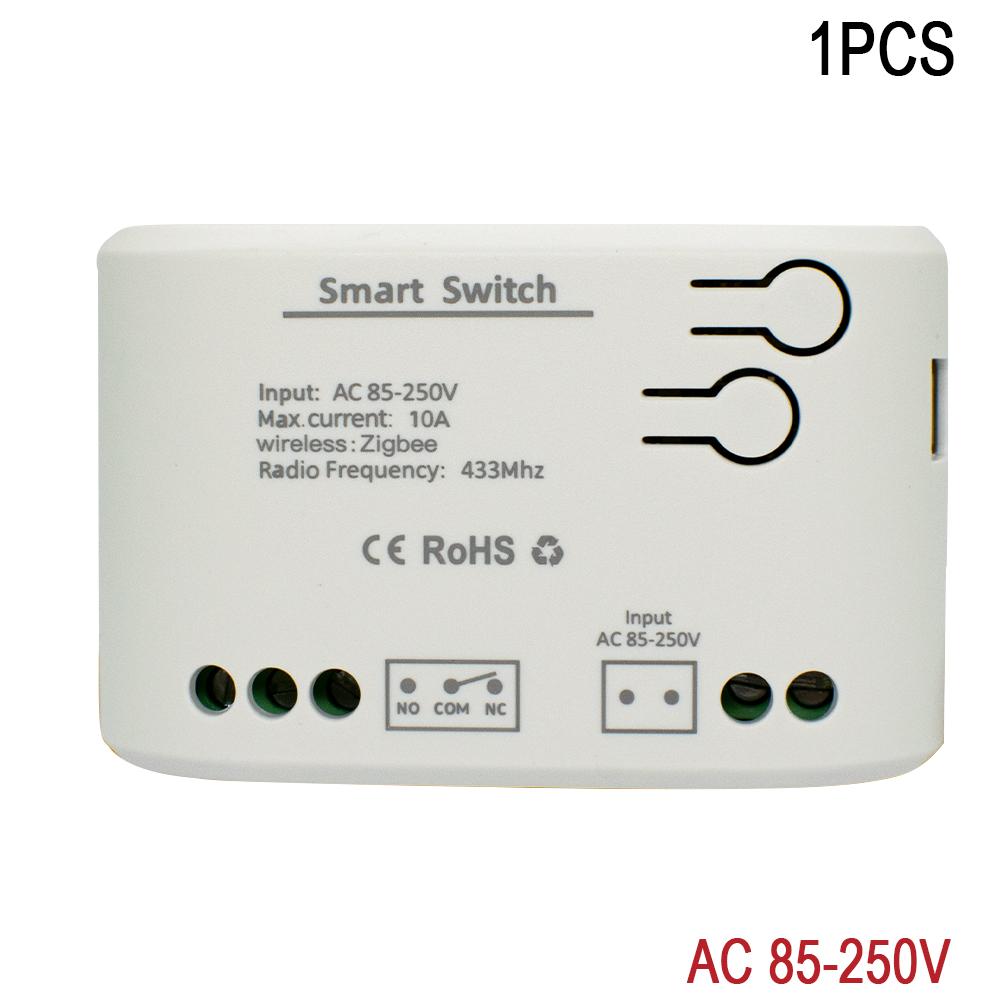 Шлюз Zigbee 3.0 12В 24В AC DC 1/2/4КН Радиочастотный Умный Переключатель WIFI Дистанционное Управление 433 10А Модуль Переключателя Реле Работает с Tuya