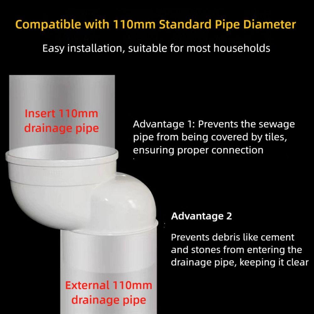 PVC Plastic Toilet Shifter Pipe 110mm Offset Flange Adapter  Toilet Installation