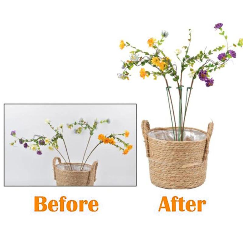 10 шт. 17 см Клетка для выращивания растений Кольцо Стекловолоконный Колышек для растений Комнатная Орхидея Роза Поддержка Одиночного Стебля Колышек