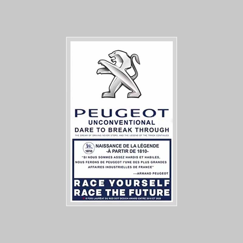 Static Windshield Sticker Car Window Electrostatic Decal For Peugeot 206 307 308 3008 207 208 407 508 2008 5008 107 106 205 4008