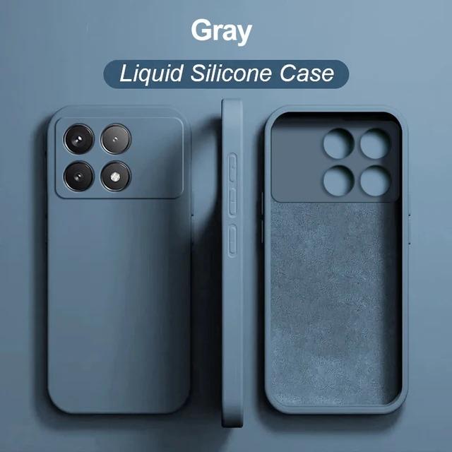 Чехол Poco X6 Pro Роскошные оригинальные жидкие силиконовые чехлы для телефонов Xiaomi Poco X6 Pro Poco X 6 Pro Poco X6Pro Pocox6 Pro 5G Cover