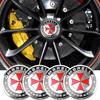 4pcs 56mm 3D Umbrella Corporation Emblem Car Wheel Center Hub Cap Rim Sticker Decals for All Cars