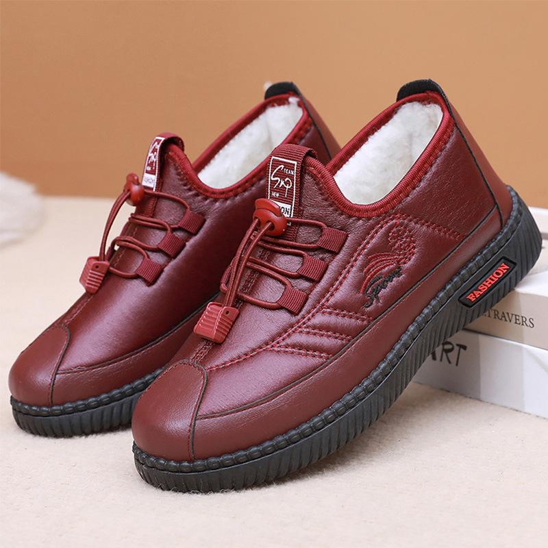 Winter New Snow Boots Cloth Shoes Velvet Warm Casual Flat Comfortable Women's Cotton Shoes
