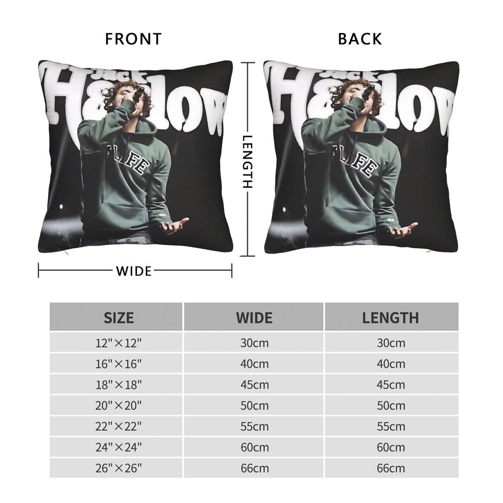Singer Jack Harlow Pillow Cover Fashion Pillow Case For Couch Sofa Bedroom Print Cushion Cover Birthday Gift