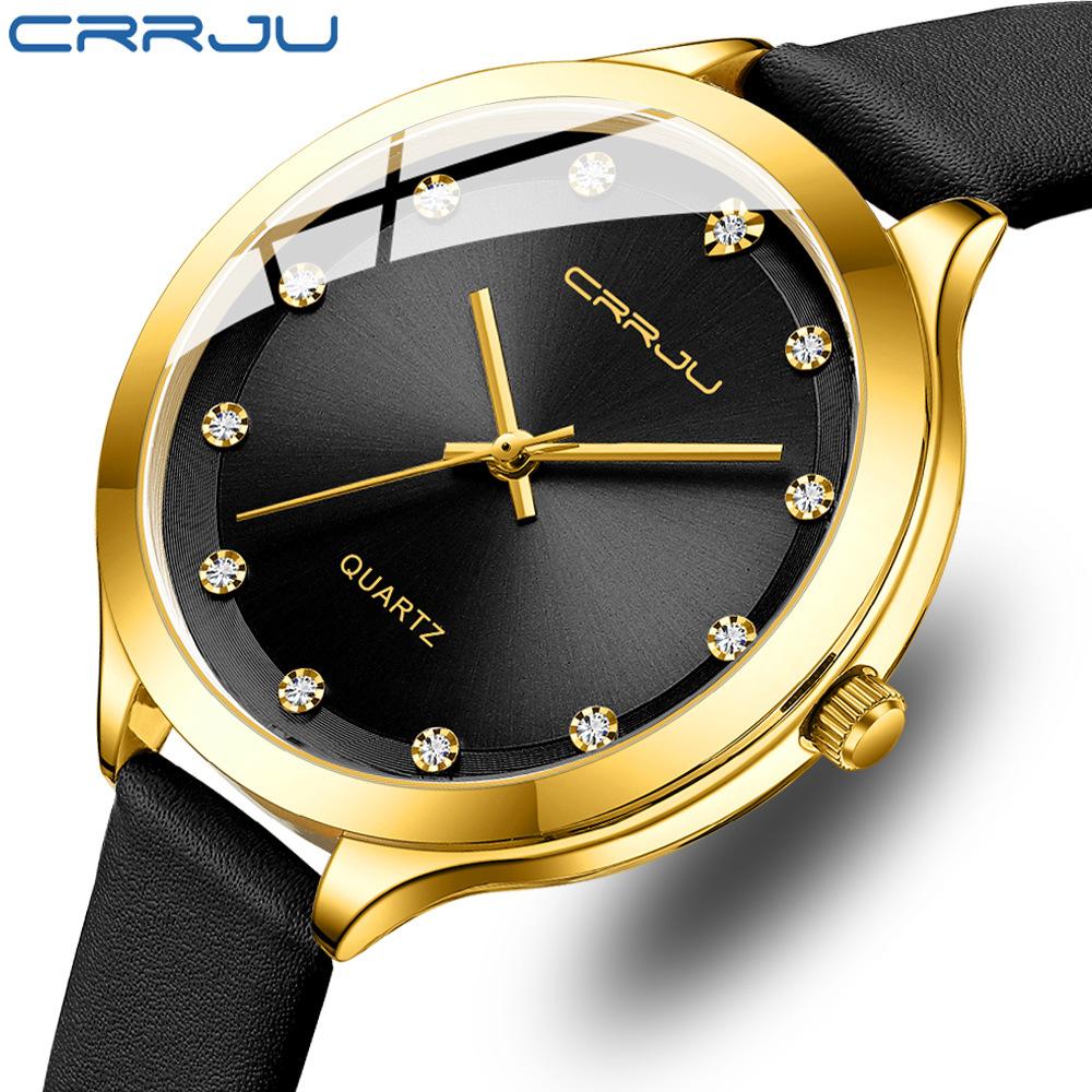CRRJU новые женские часы, модные женские часы из сплава с ремнем