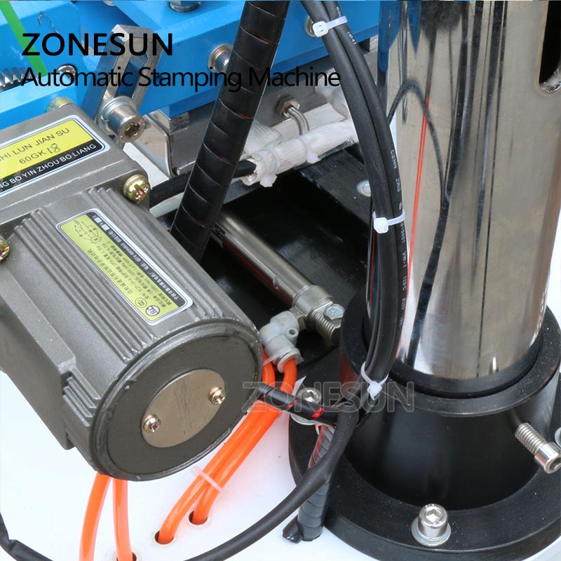 ZONESUN ZY-819H3 Auto Industrial Hot foil Stamping Machine Custom Logo wood mark name card Branding machine leather embossor