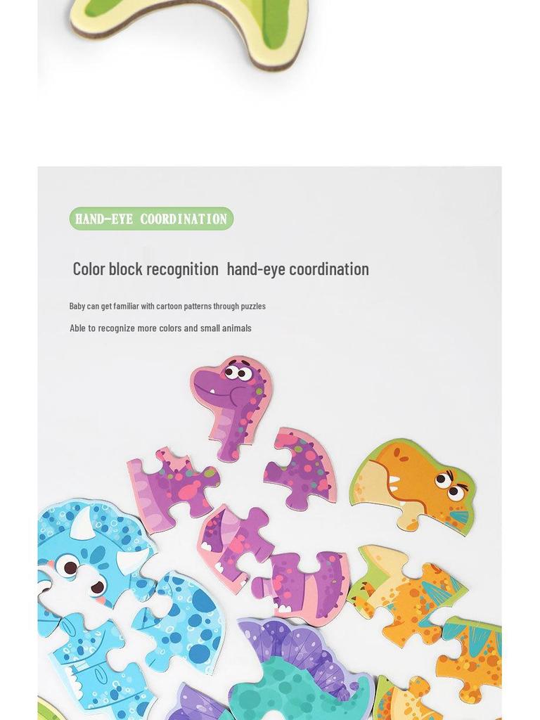 3+ Six-in-One Wooden Puzzle Box: Solid Wood Educational Toy for Girls and Boys, 60 Pieces