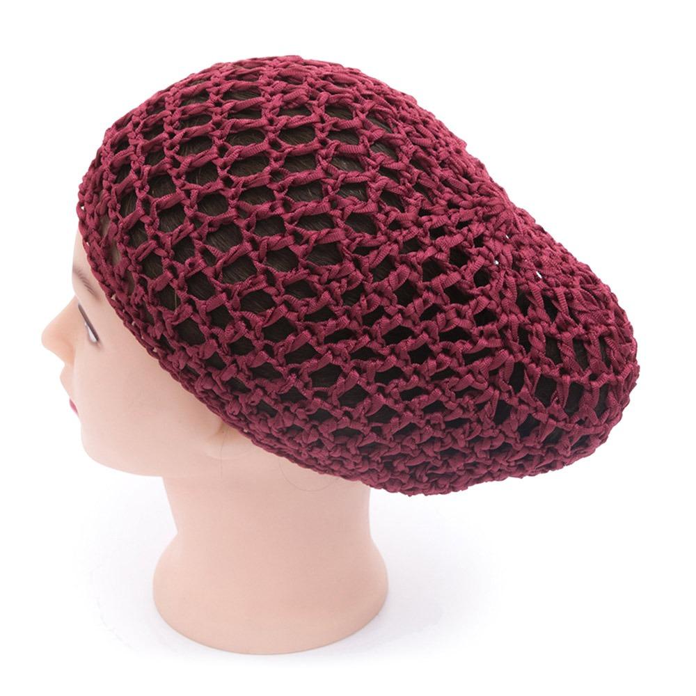 Мягкая вискозная трикотажная сетка для волос, тонкая/редкая сетка, работа крючком, снуд для пучка, для бортпроводниц, медсестер