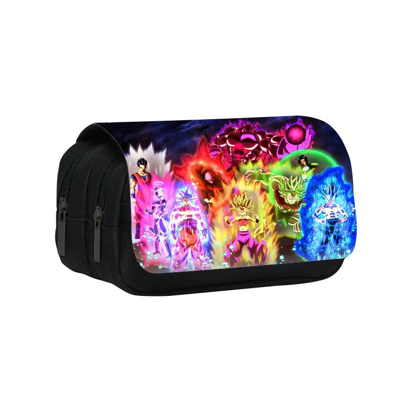 Dragon Ball Nylon School Pencil Bag With Spacious Storage For Middle School And Teens