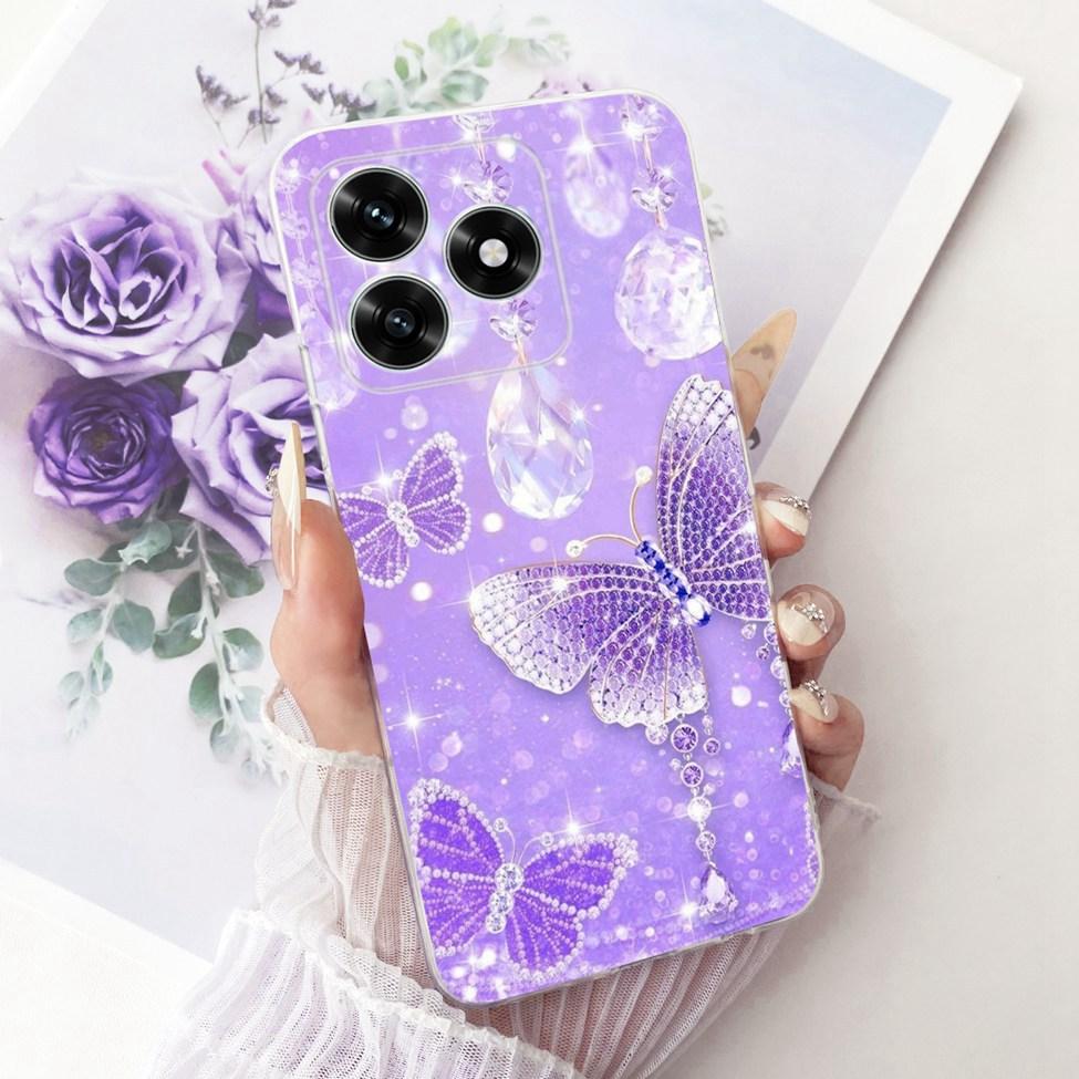 Case For Honor X5C Plus Cover Transparent Luxury Cute Cat Fashion Butterfly Cool Painted Casing For Honor X5cPlus