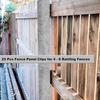 25 шт. клиньев для забора из нержавеющей стали для садовых панелей забора, заполнители щелей в заборе, клинья для предотвращения дребезжания забора