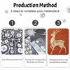 Наборы для рисования в технике «Алмазная мозаика» с жемчугом своими руками для взрослых и начинающих, Элегантный олень, Сверкающая картина, Поделка, Декор для дома, Ручная работа, Подарок