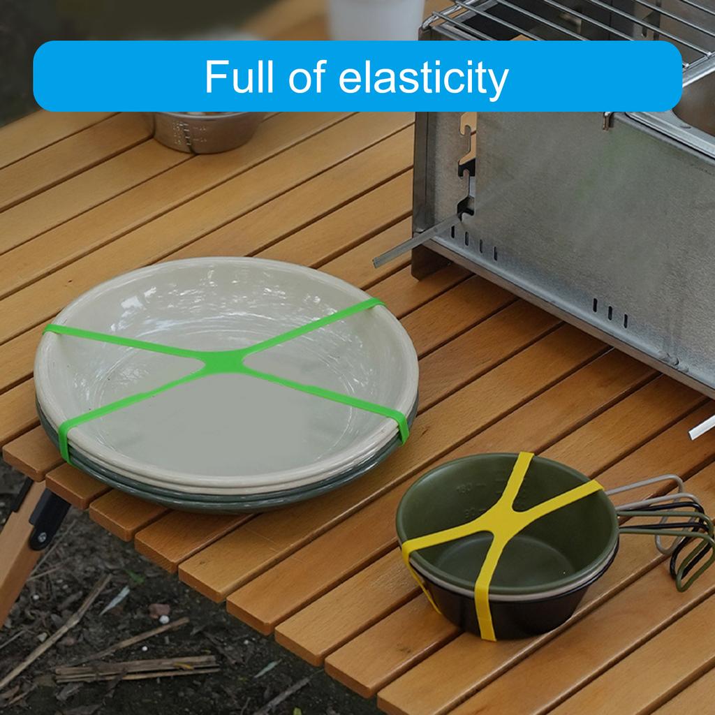 5 шт. силиконовых резинок H-band, резинки разных цветов, эластичные резиновые ленты для обертывания и упаковки сумок