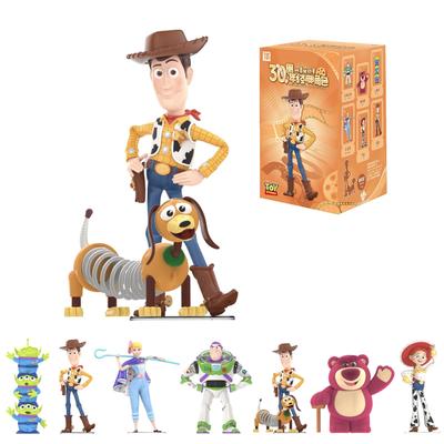 Top Toy Серия «История игрушек» Диснея 30-летие Гачапон Сюрприз-бокс Фигурка Мягкий винил ПВХ Премиум-игрушка Подарок на день рождения Вуди Базз Для персонажа