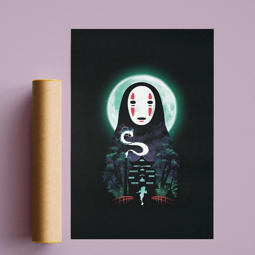 Поп-аниме-фигурка Хаяо Миядзаки/Patlabor/Тоторо, постер в стиле манга, эстетическое настенное искусство, домашний декор для детей в стиле каваи, винтажный принт на холсте