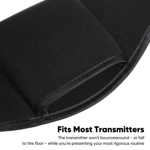 Ciieeo Adjustable Microphone Belt Pack, Adjustable Microphone Holster, for Theater, Speakers, Classic Black Corset