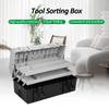 Plastic Storage Toolbox, 3 Layer Portable Tool Box, Hobby or Craft Storage Toolbox, Multiplication Tool Organizer for