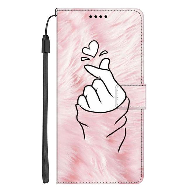 Мультяшный кожаный чехол-книжка с кошельком для Xiaomi Redmi Note 11 11S 12 Pro 5G / Xiaomi Civi 2 / Poco M5 Note12