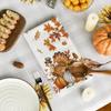 Artoid Mode Sunflower Pumpkin Turkey Thanksgiving Kitchen Towels Dish Towels, 18x26 Inch Farmhouse Holiday Decoration Cleaning Set of 2