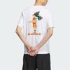 Adidas Neo Cartoon Print Back Спортивная футболка с короткими рукавами Мужские топы Белые IK5093