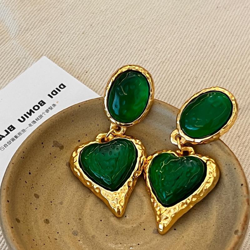 Классические серьги среднего размера для женщин и девочек с эмалью и цветком, серьги-клипсы, винтажные элегантные женские вечерние аксессуары для банкетов высокого класса, ювелирные изделия