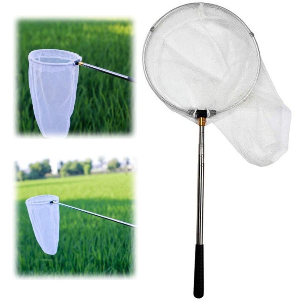 Stainless Steel Telescopic Insect Net Butterfly Net Fishing Mesh Net Fishing Accessories