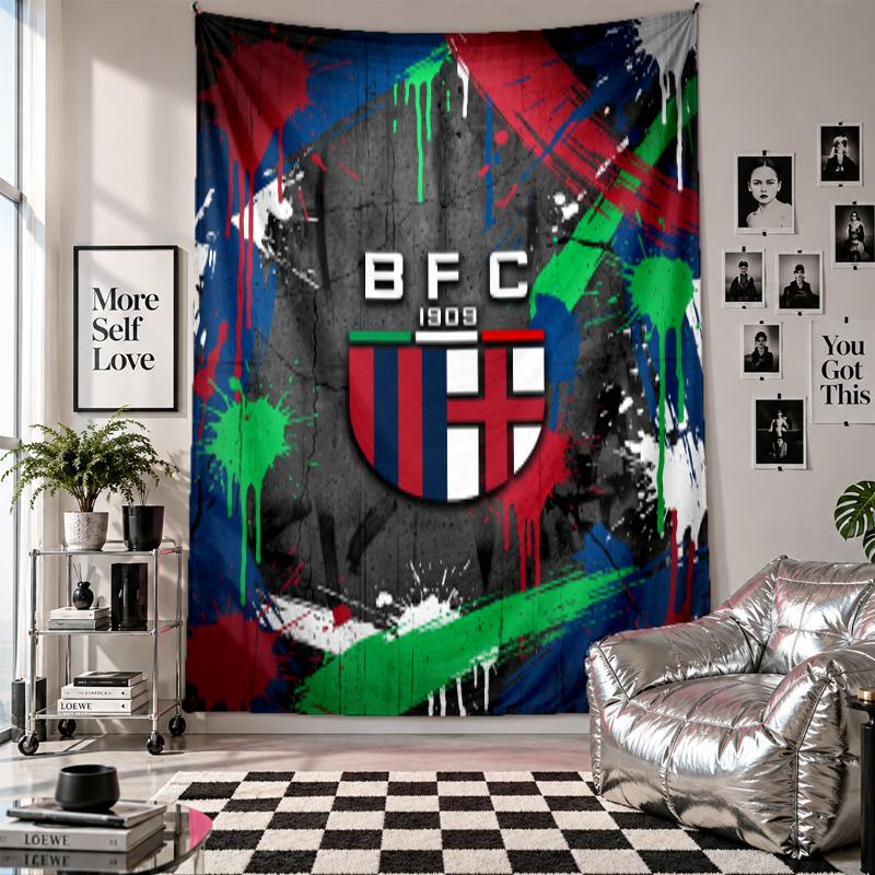 Bologna FC Wall Tapestry Home Decor Wall Hanging Cloth for Bedroom Living Room Background