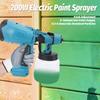 Электрический краскопульт 200 Вт, емкость 1000 мл, высокая мощность, аккумуляторный, автоматический инструмент для покраски автомобилей, мебели