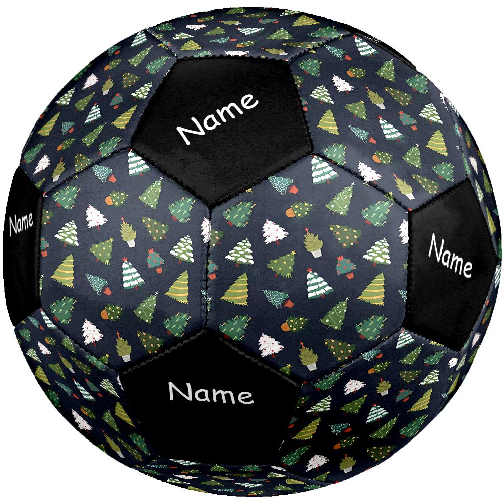 Custom Name Christmas tree Theme Size 5 Soccer Ball, Suitable for Both Indoor and Outdoor Matches, a Gift Suitable for Everyone.