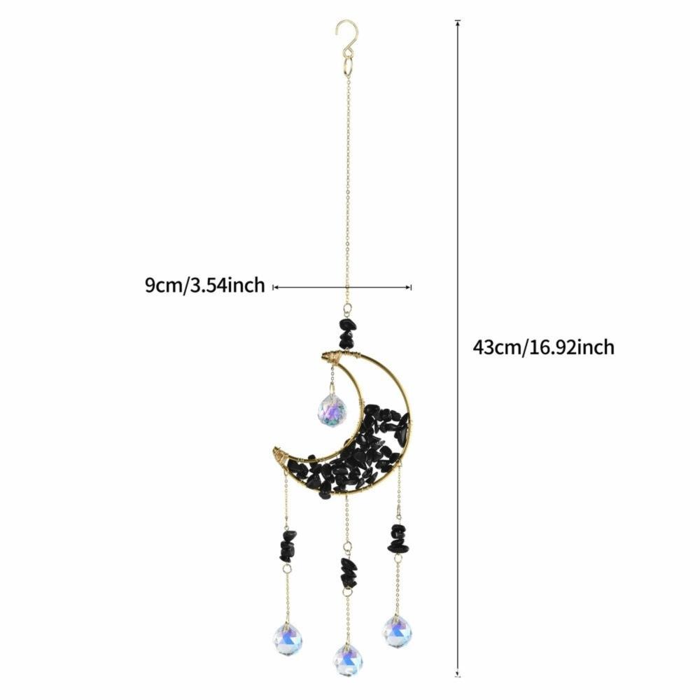 Crystal Sun Catcher Prism Colorful Wind Chimes Creative Moon Catchers Yard Garden Decor
