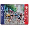 [Q9203] - Retro Metal Magnet 'Tour De France' Blue White Red (champs Elysées Arrival) - 9x6. 5cm