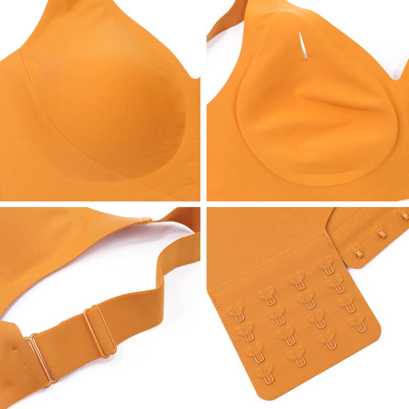 Женский бюстгальтер больших размеров, бесшовный бюстгальтер без косточек, с поддержкой подъема, спортивный бюстгальтер с эффектом пуш-ап, женский Lingere M-4XL, чашка CDE