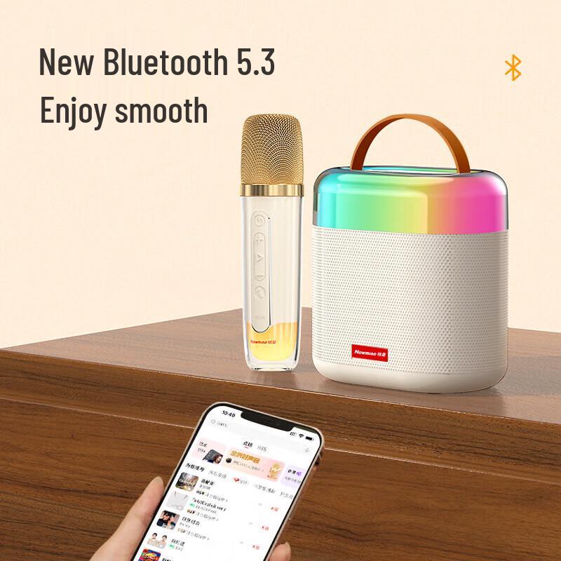 Newsmy MC72 Wireless Bluetooth Karaoke Microphone and Speaker