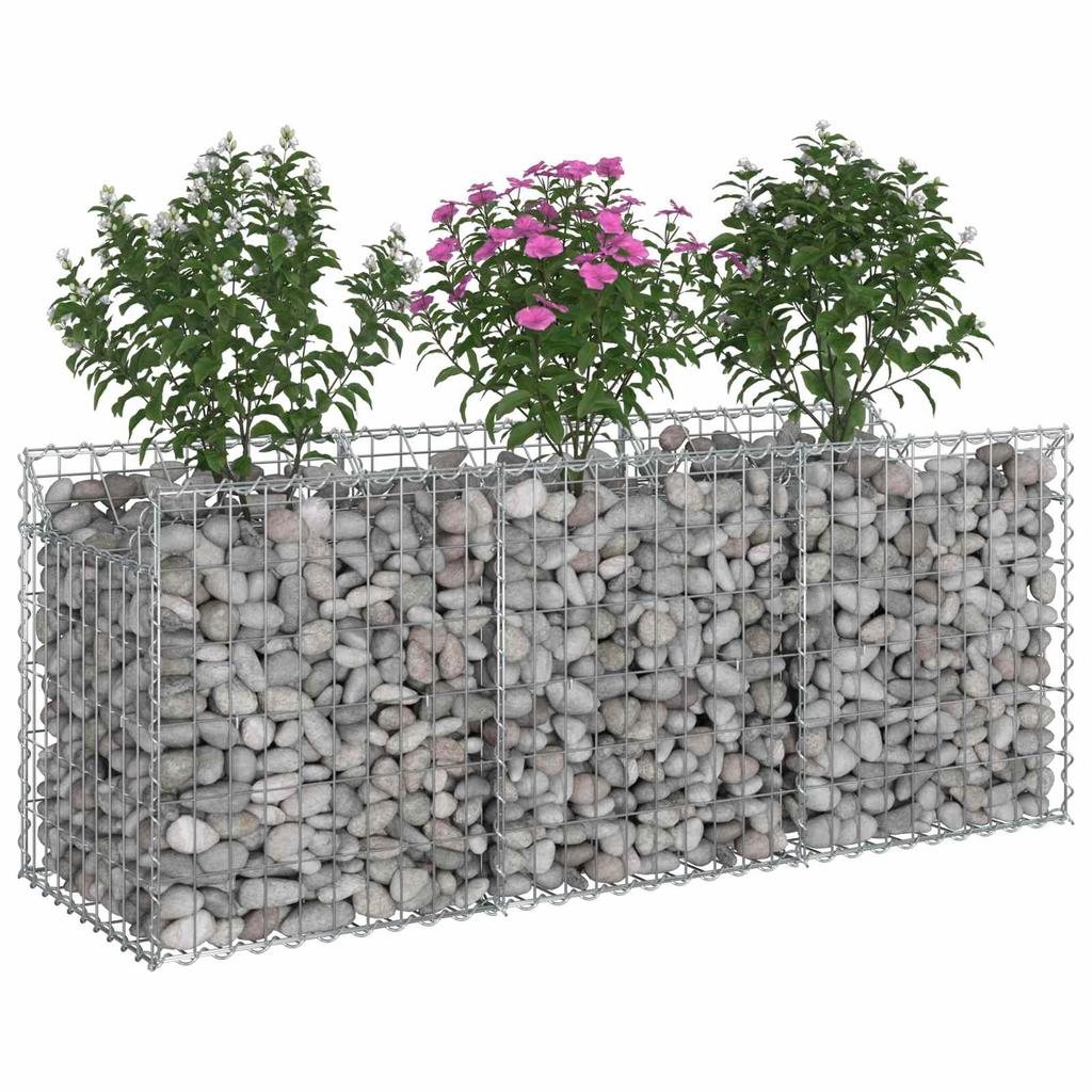 Gabion Raised Bed Silver
