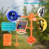 Solar Bird Repeller Waterproof Solar Energy Bird Repelling Device 360° Rotating Reflector Farm Orchard Bird Scaring Device