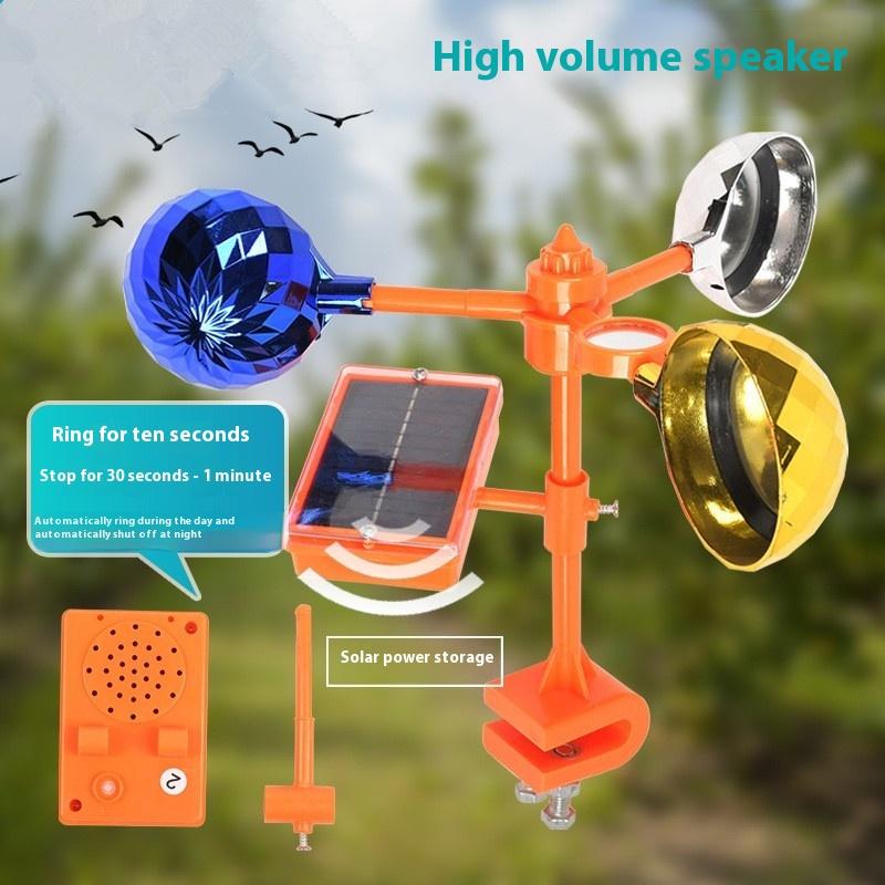 Солнечный отпугиватель птиц Водонепроницаемое устройство для отпугивания птиц на солнечной энергии Вращающийся на 360 градусов отражатель Устройство для отпугивания птиц для фермы сада