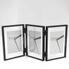 5 And 7 Inch Double Sided Transparent Fold Dual Photo Frame For Decor Home