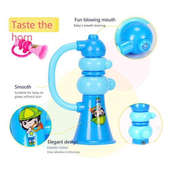 6 шт./компл. Взаимодействие родителей и детей, ABS, интересный рожок, стук руками, детские музыкальные игрушки, детский барабанный набор