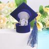 Velvet-Lined Graduation Cap Jewelry Box Phd Cap-Shaped Graduation Ring Box  Presentation Box