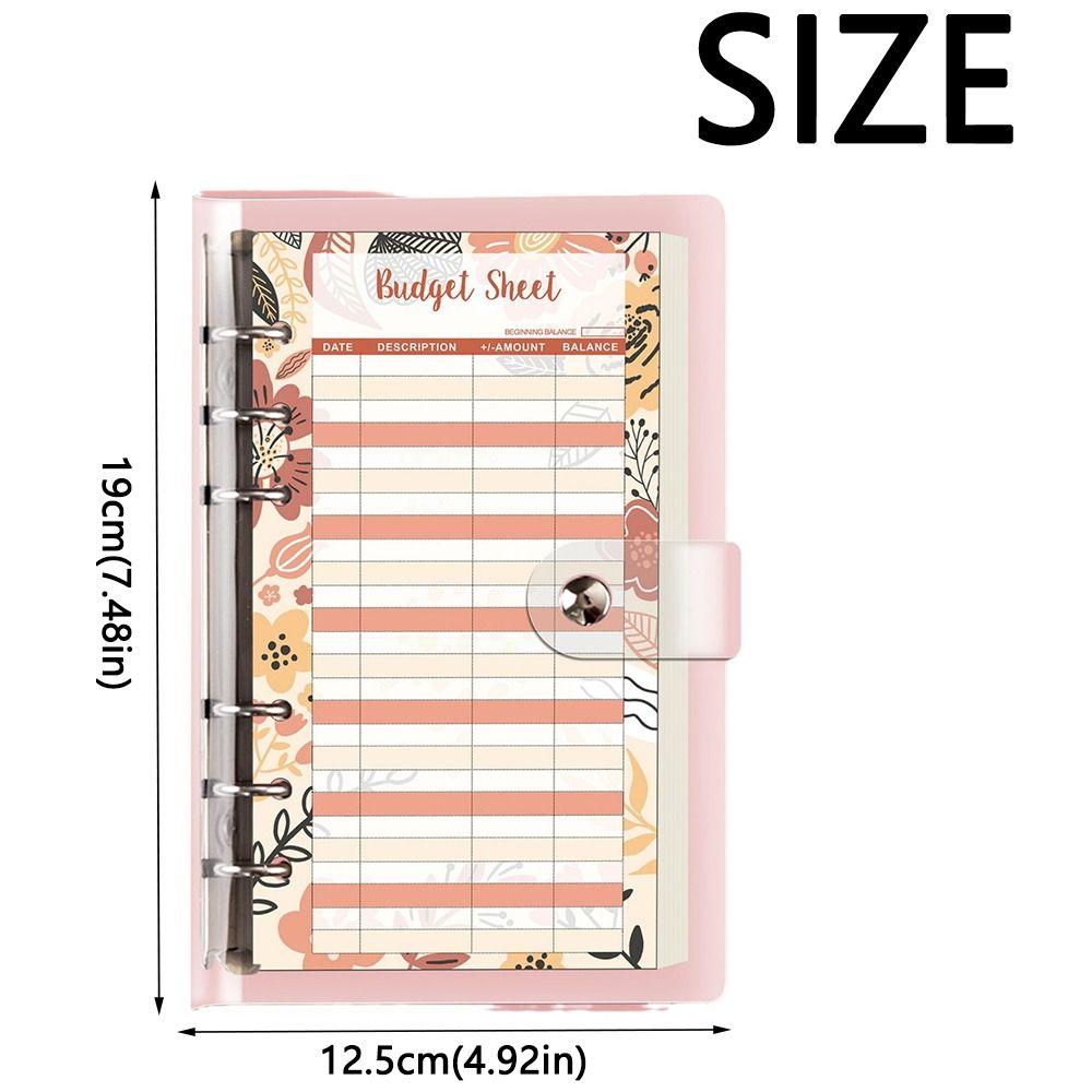 Waterproof A6 Budget Planner Creative Money Organizer Loose-Leaf Binder School Stationery