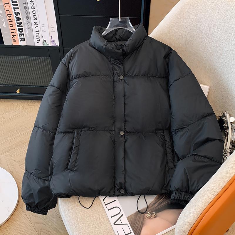 Down cotton clothes women's short new small Korean version loose fashion bread clothes cotton clothes live stream trend