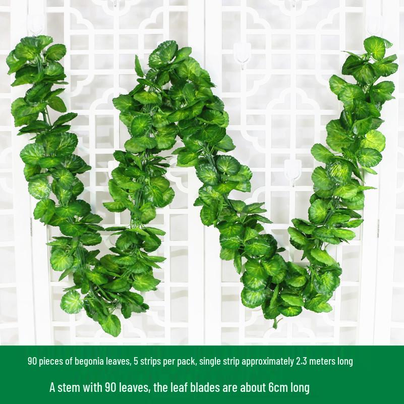 Большие Зеленые Искусственные Листья-Украшения для Плюща и Декора Крыши