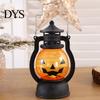 Домашний декор для фестиваля Хэллоуин, Тыквенный фонарь, Мерцающая светодиодная лампа, Винтажная ручная жуткая ночная масляная лампа, Настольная, для помещений и улицы, Вечеринка