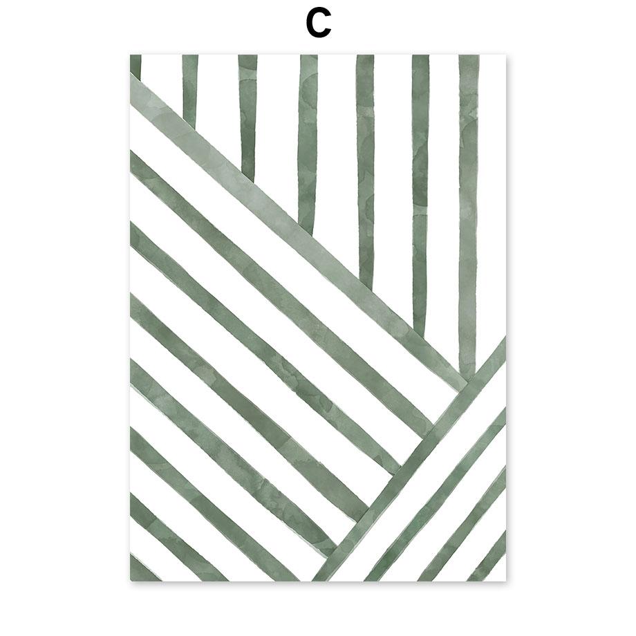 Sage Green Leaf Lotus Flower Sun Rainbow Posters Prints Canvas Painting Nordic Wall Art Pictures For Living Room Home Decor