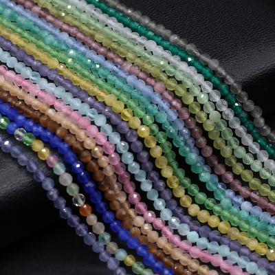 Бусины из натурального камня опал, круглые изолированные бусины, подвески для изготовления ювелирных изделий, ожерелье, браслет, серьги, аксессуар, размер 3 мм