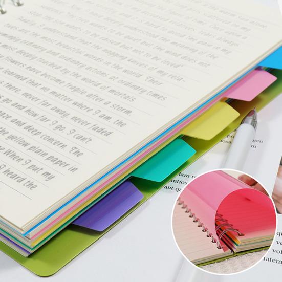 Спиральный блокнот с разделителями, гладкое письмо, утолщенные страницы премиум-класса, A5/B5, спиральное кольцо, блокнот с 5 предметами, офисные принадлежности