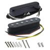 Звукосниматель FLEOR Alnico 5 для гитары Telecaster, бриджевый и нековый, подходит для Fender Telecaster., (черный),