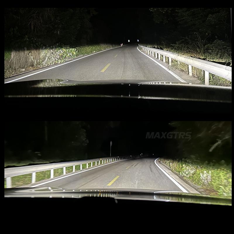 MAXGTRS 2x H4 Hi/Lo H7 Bi-LED Линза Проектора H11 9005 HB3 9006 HB4 Автомобильная Лампа Фары Canbus Lampada 6000K Мини Противотуманная Фара 12V LHD RHD
