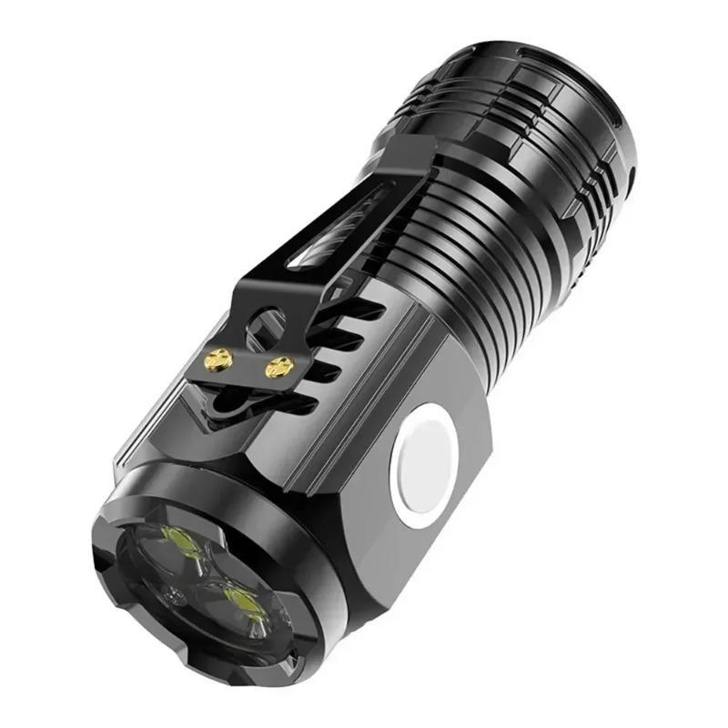Мини COB LED фонарик с клипсой, магнитным хвостом, USB перезаряжаемый, портативный, аварийный, карманный фонарь для кемпинга, ремонта автомобиля, для улицы